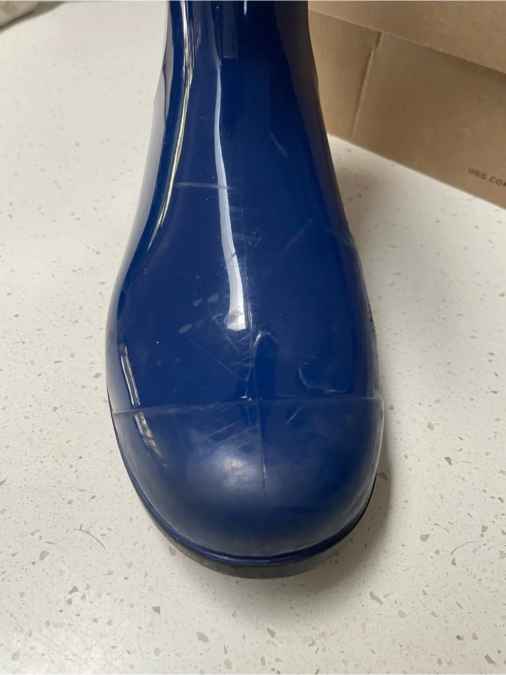 UGG Black Rain Boot with Treaded Sole